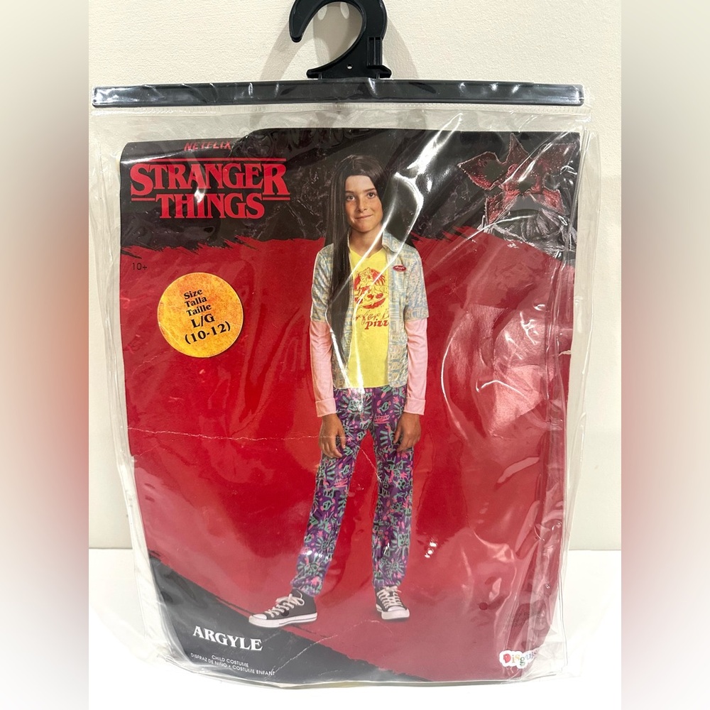 NEW Kids Classic Stranger Things Argyle Halloween Costume Dress Up (Large 10-12)